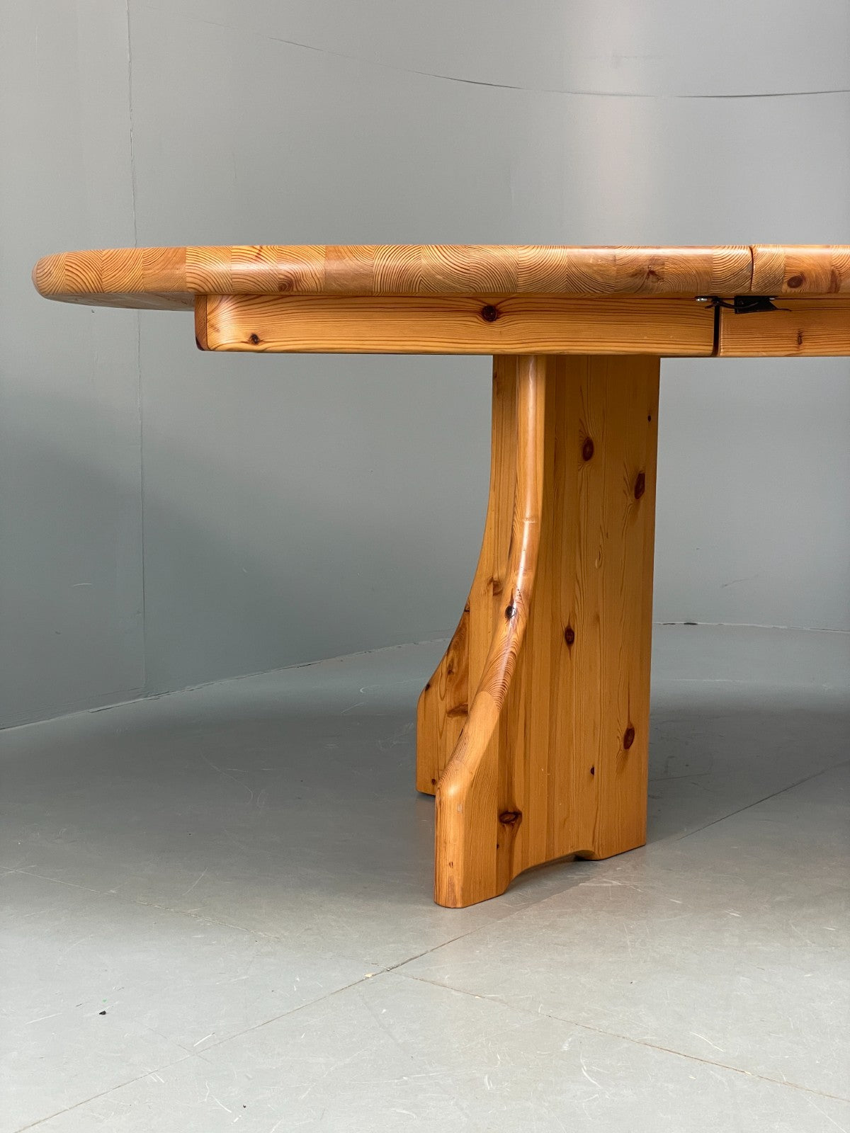 Chunky Pine Dining Table Extending Vintage Danish Retro 1990s EB10858 MWOO4