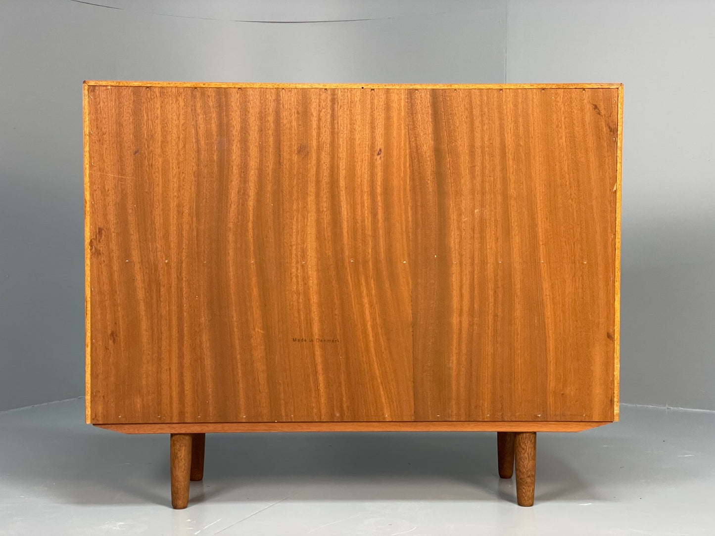 Vintage Danish Teak Bookcase By Svend Aage Rasmussen Glass Doors EB10942 MWOO13