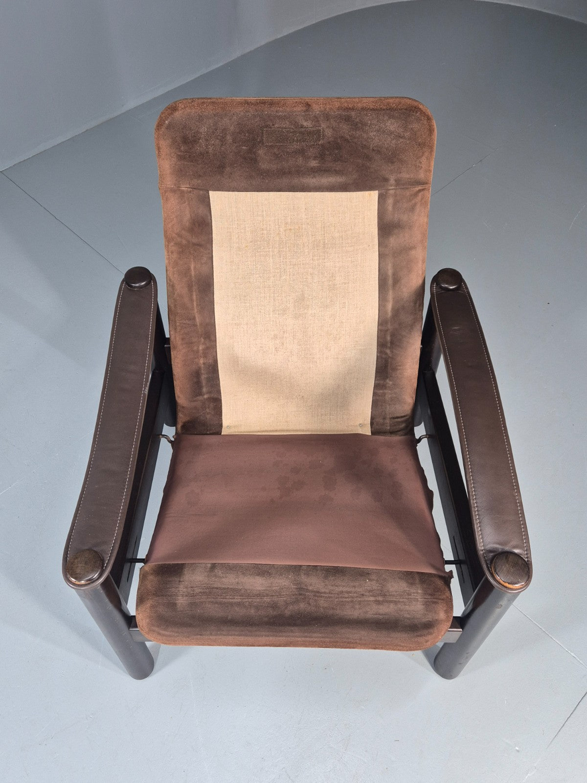 Vintage Leather Lounge Chair Gehl and Nissen Jeki Mid Century Retro EB11480 MNOR12
