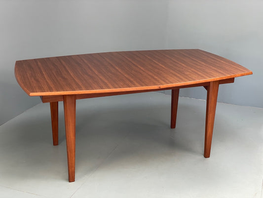 Vintage Gordon Russell Dining Table Extending Walnut & Teak 1960s EB9517 MWOO - UKDK FURNITURE