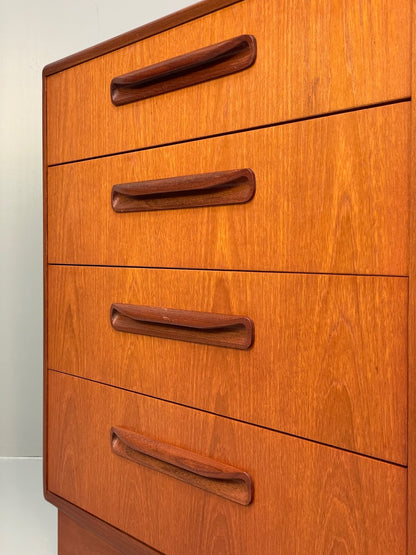 G Plan Fresco Teak Chest Of Drawers Vintage Retro Design 1960s EB9720 MWOO - UKDK FURNITURE