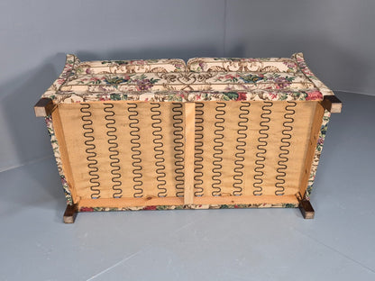 Vintage 1940s Danish 2 Seat Sofa Classical Floral Upholstery EB9659 V2SS - UKDK FURNITURE