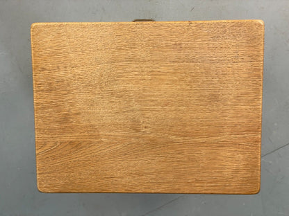 Vintage Danish Oak Bedside Table With Drawer Traditional Style EB9365 MWOO - UKDK FURNITURE
