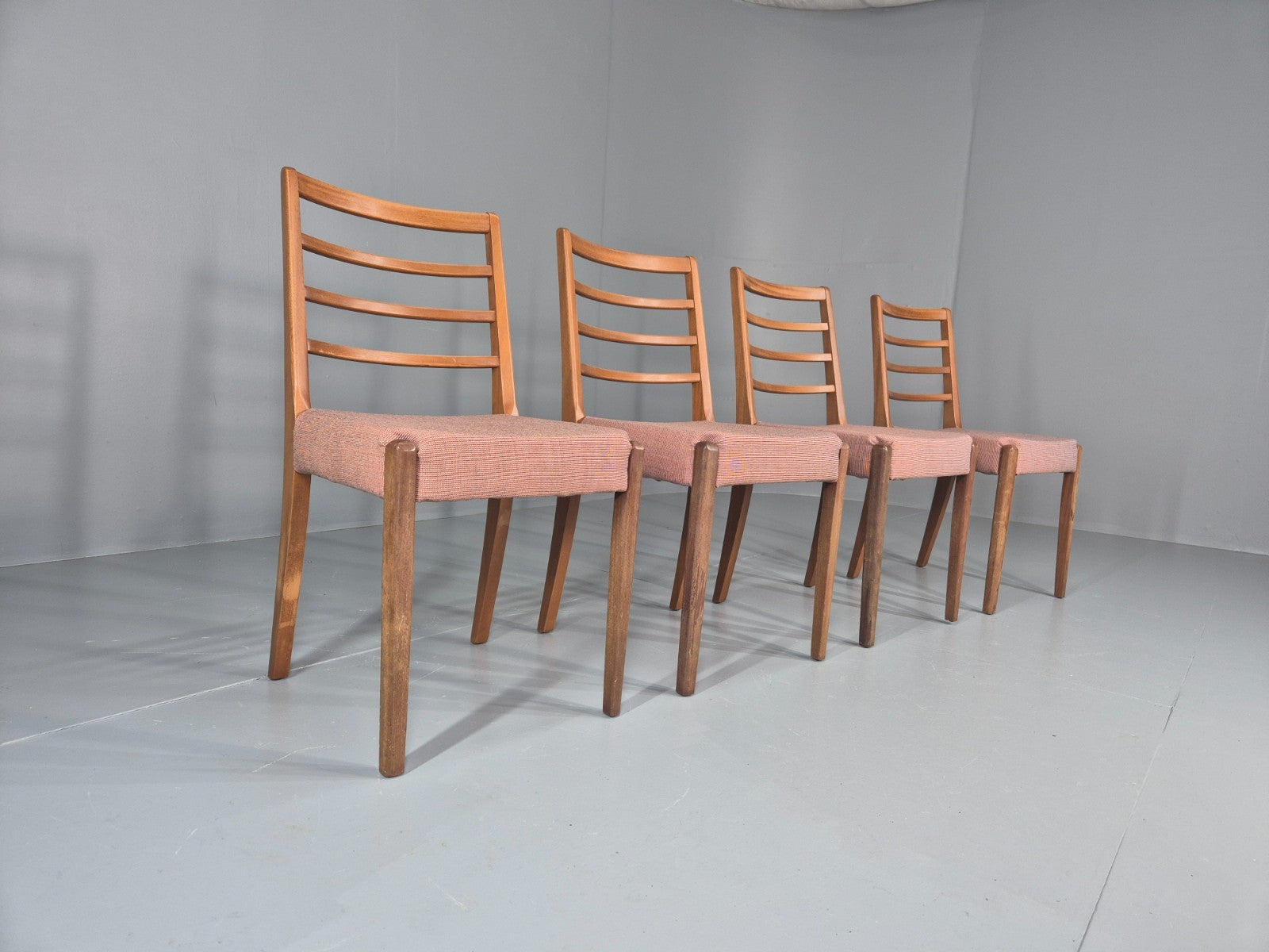 4 Vintage Mid Century Dining Chairs 1960s Retro New Upholstery  EB11823 MDIN1