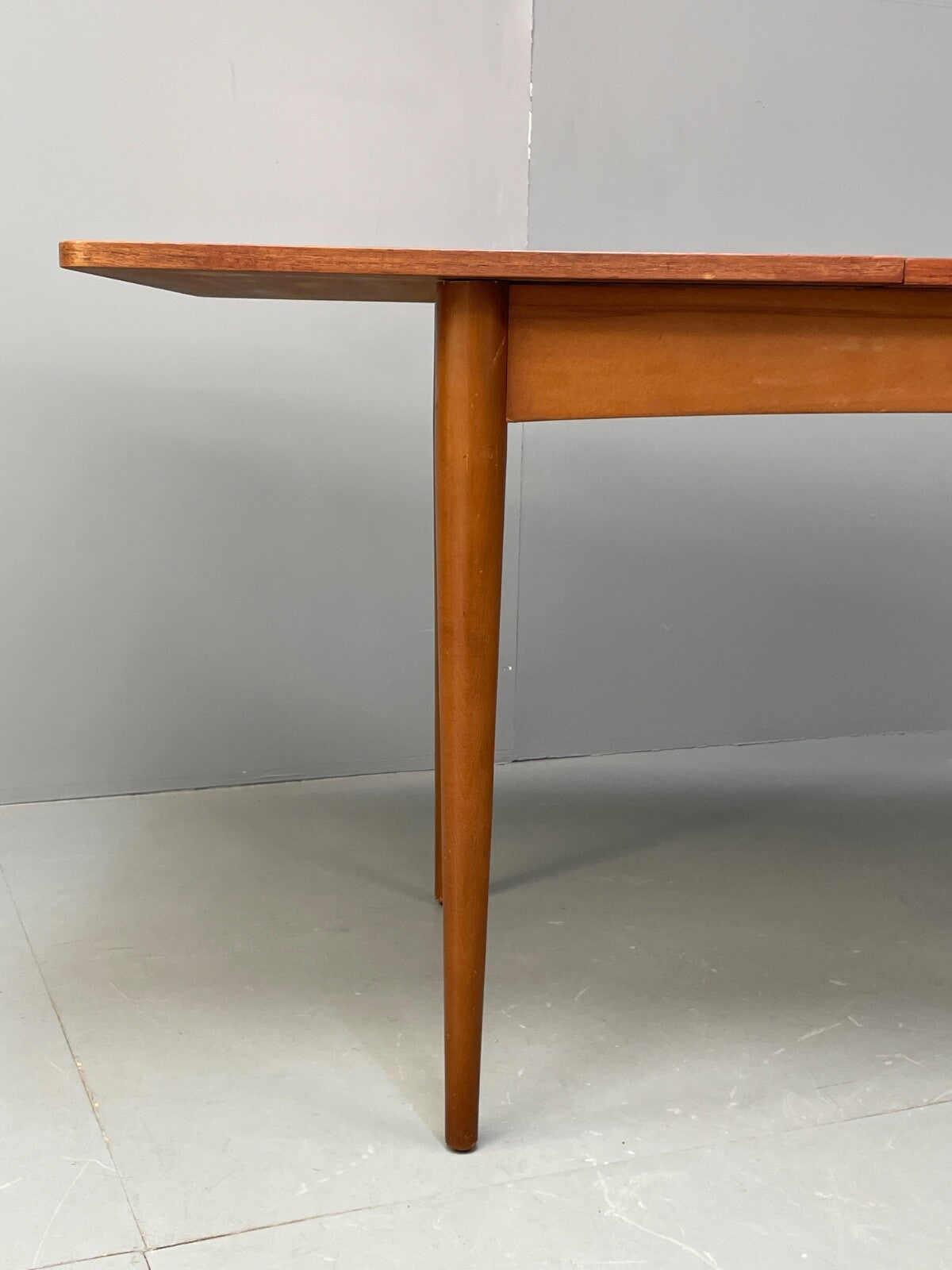 Vintage Teak Extending Dining Table With Removable Beech Legs EB9502 MWOO - UKDK FURNITURE