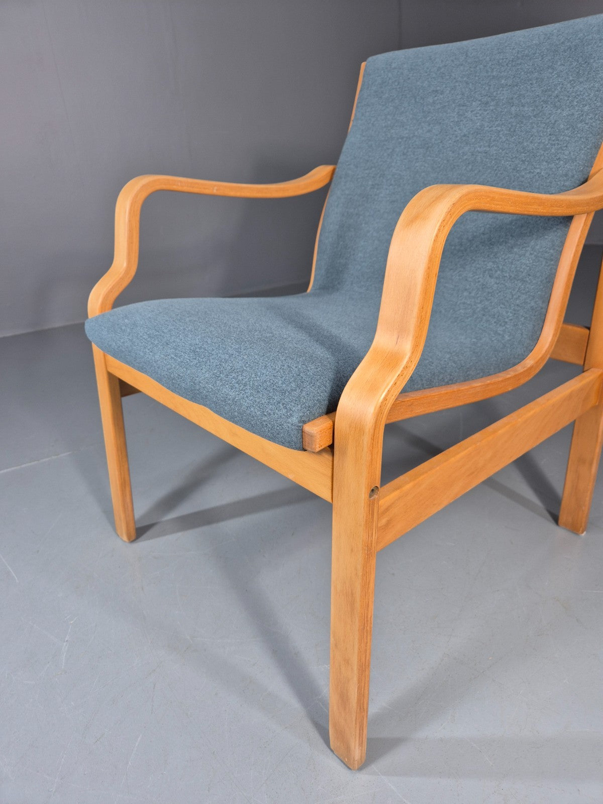 Vintage Bentwood Armchair Danish 1970 Retro Farstrup New Upholstery EB11212 MBEN12