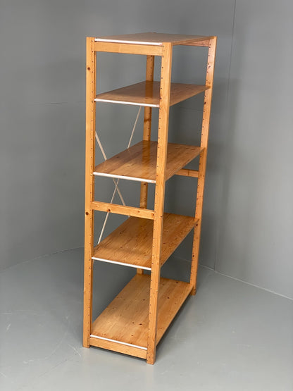 Lundia Pine Open Shelving System Vintage Adjustable Retro Scandi Modular EB1178713
