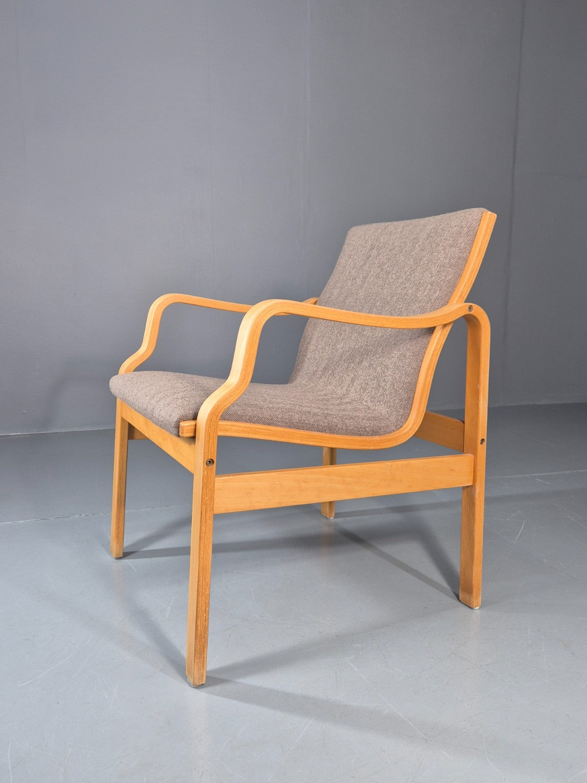 Vintage Bentwood Armchair Danish 1970 Retro Farstrup New Upholstery EB11213 MBEN1