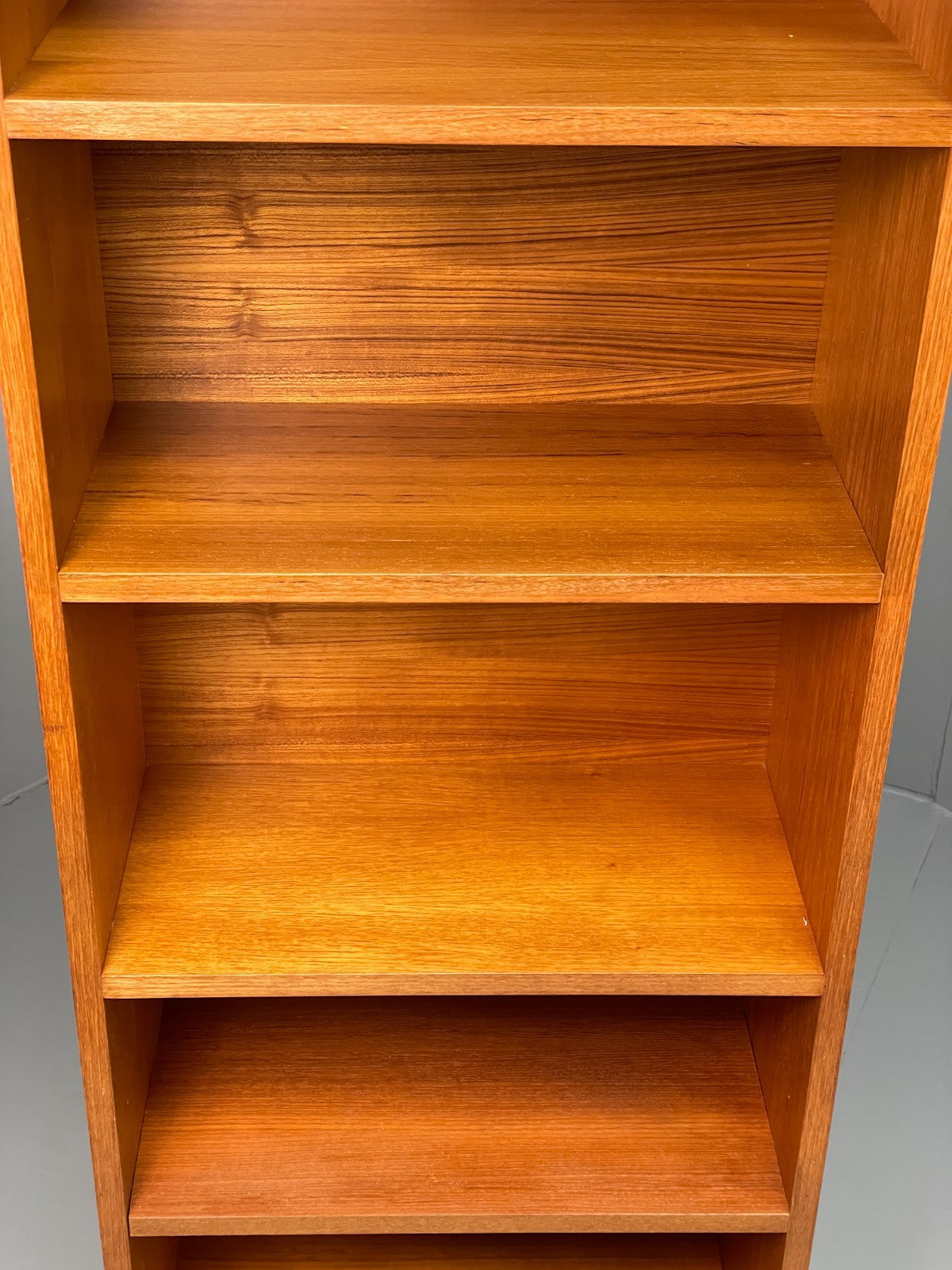 Vintage Teak Bookcase 1970s Tall Retro Alcove Shelving Unit EB11441 MWOO8