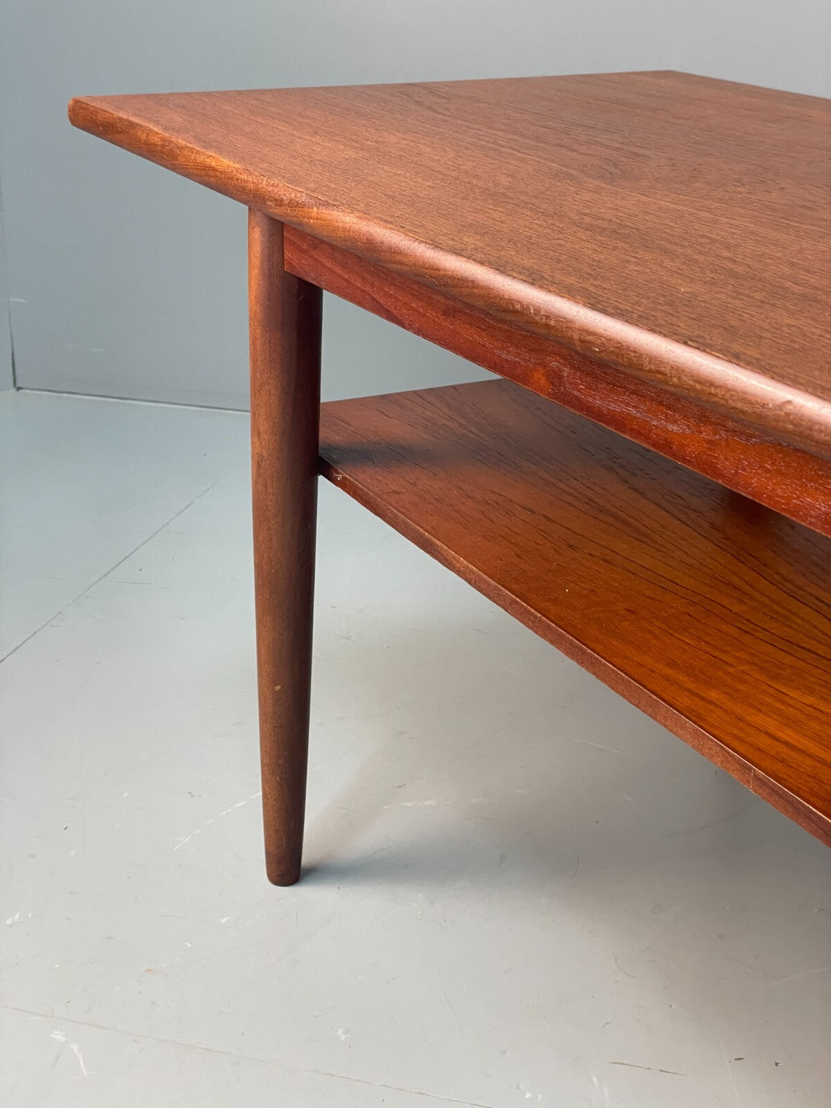 Vintage Teak Coffee Table With Magazine Rack Retro Danish Design EB9426 MWOO - UKDK FURNITURE