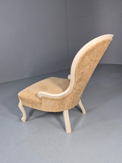 Antique Balloon Back Saloon Chair Victorian Nursing Chair  EB11221 VCLO12