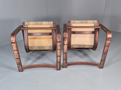 2 Mid Century Lounge Chairs New Upholstery 1970s Retro Danish  EB10325 MBEN15