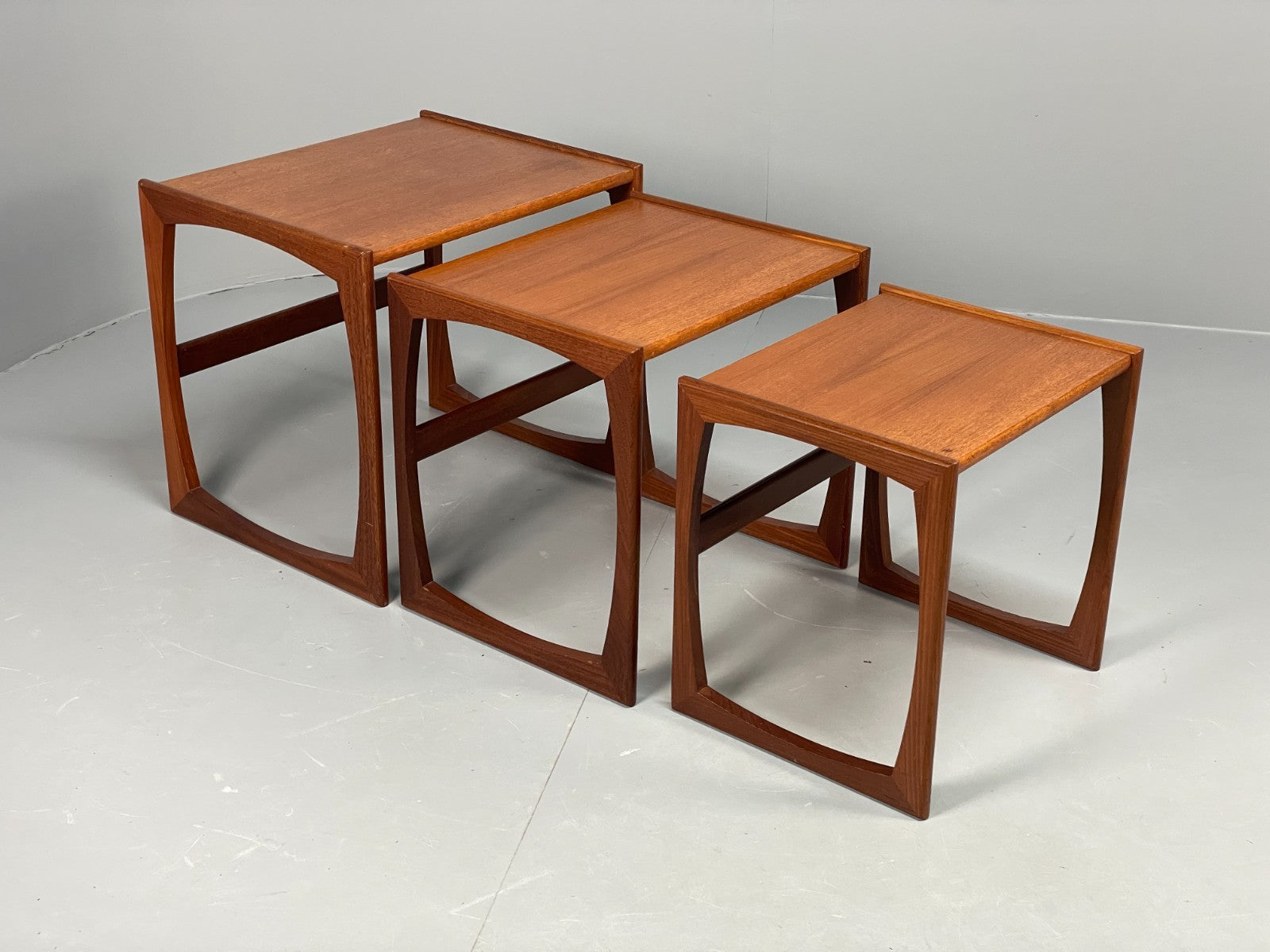 G Plan Nesting Tables 1970s Vintage Teak Quadrille Range Retro EB11070 MWOO0