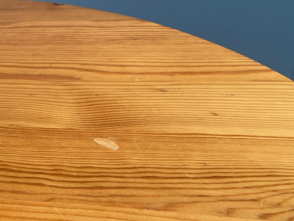Vintage Round Solid Pine Dining Table By Hamlet Furniture 1970s EB9521 MWOO - UKDK FURNITURE