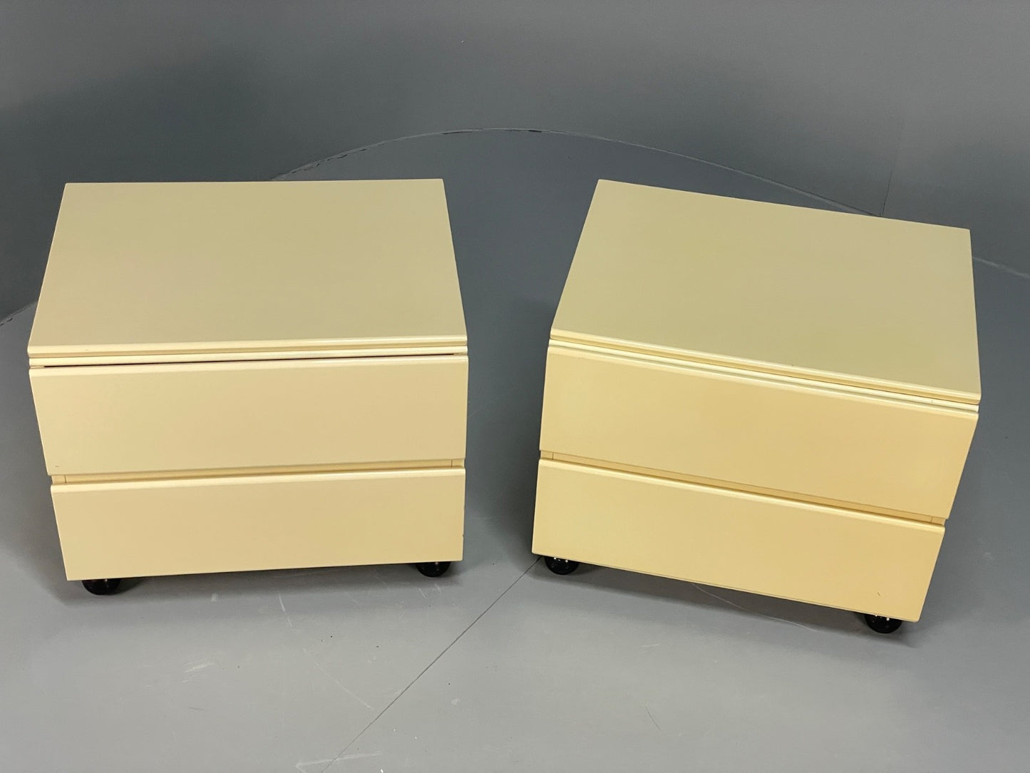 Vintage Cream Bedside Cabinets Pair Of 1970s EB11060 MWOO2