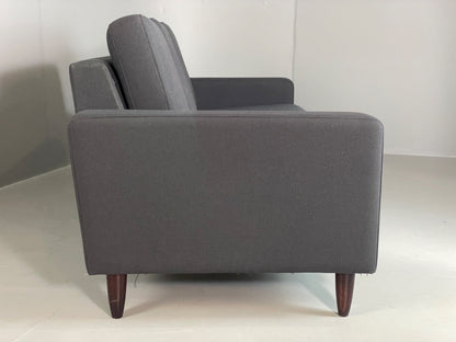 Modern Danish Sofa by Hurup Slate Grey Fabric Beech 1980s Style EB6120 M3SS2