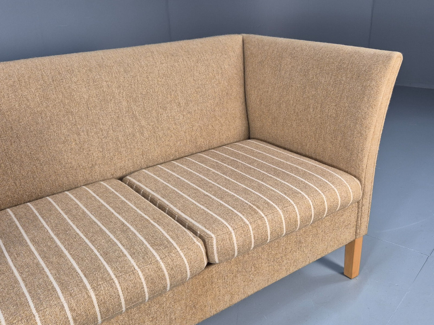 Vintage Danish 2 Seat Sofa Mid Century Beige Wool 1970s Retro EB9641 M2SS - UKDK FURNITURE