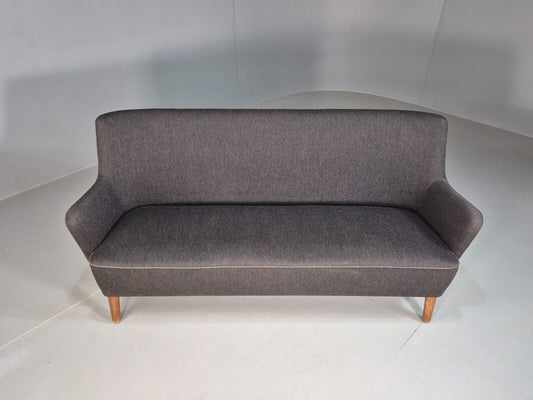 Vintage Danish 2 seat Sofa Dark Grey Mid Century Modern Retro 1950s EB8318 MNOR - UKDK FURNITURE