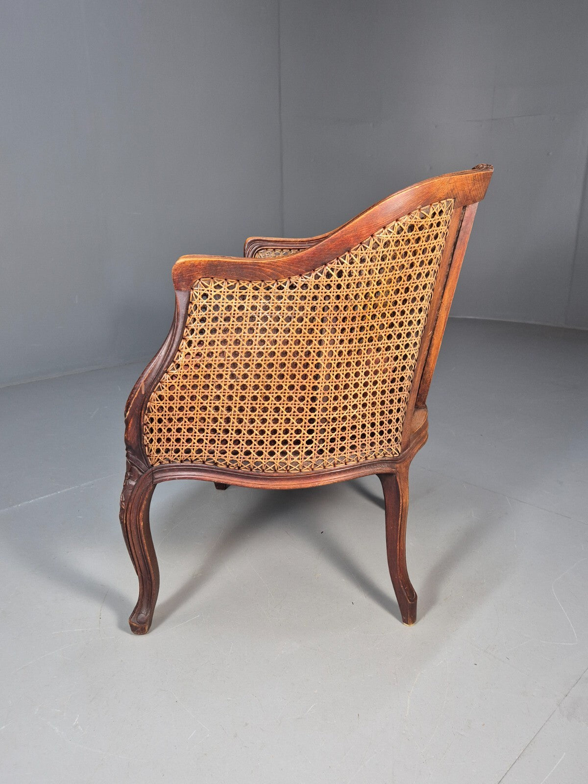 Vintage Danish Rococo Style Bergere Tub Chair 1950s Retro EB9611 VBER - UKDK FURNITURE