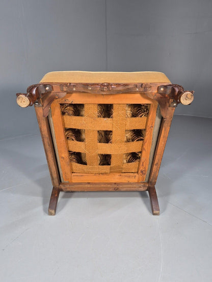 Antique Danish Lounge Chair Bergere Sides Ball and Claw Legs 1920s EB8972 VCLO - UKDK FURNITURE