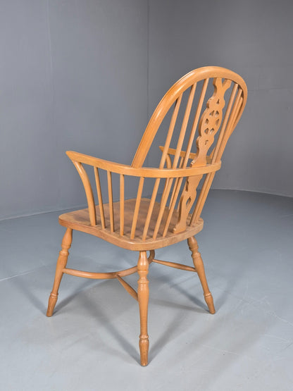 Vintage Wheelback Windsor Chair Elm and Beech Twentieth Century  EB10694 VDIN9