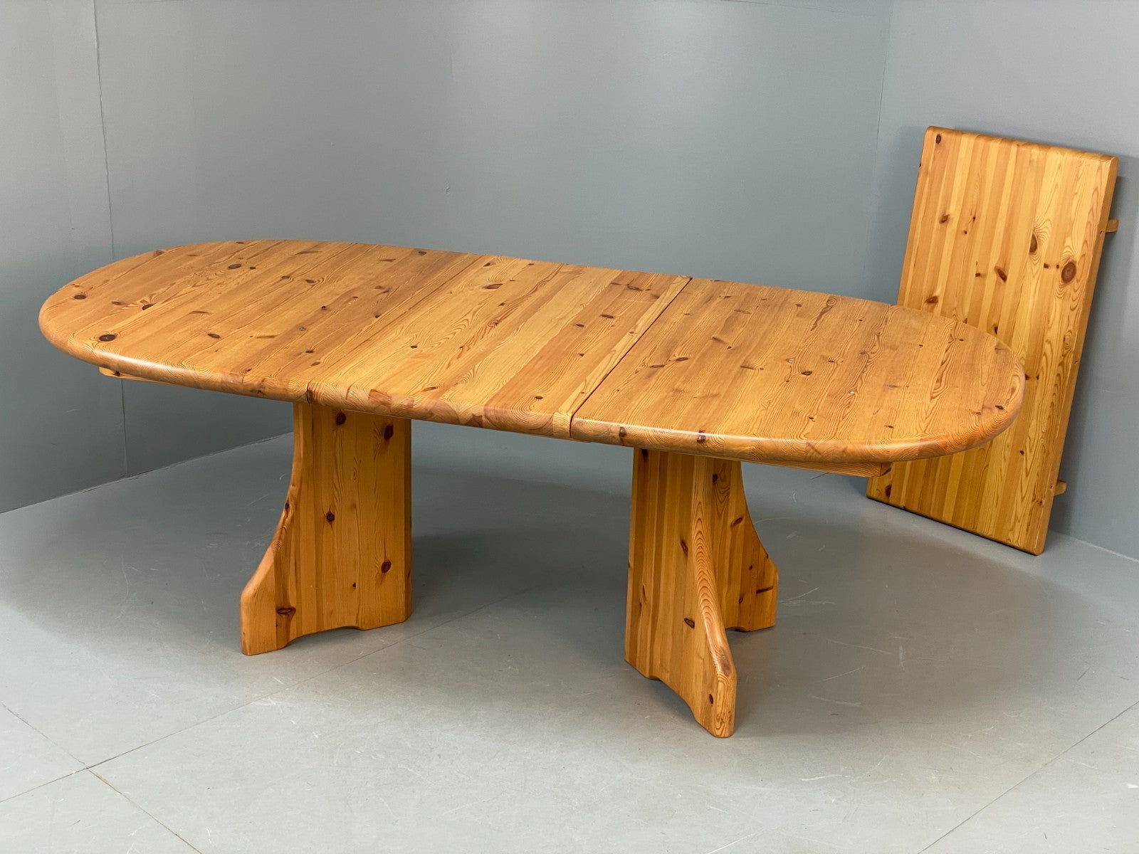 Chunky Pine Dining Table Extending Vintage Danish Retro 1990s EB10858 MWOO2