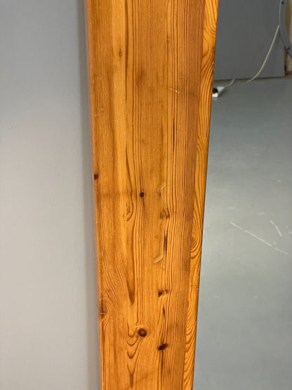 Vintage Danish Large Solid Pine Rectangular Mirror EB8411 MWOO - UKDK FURNITURE