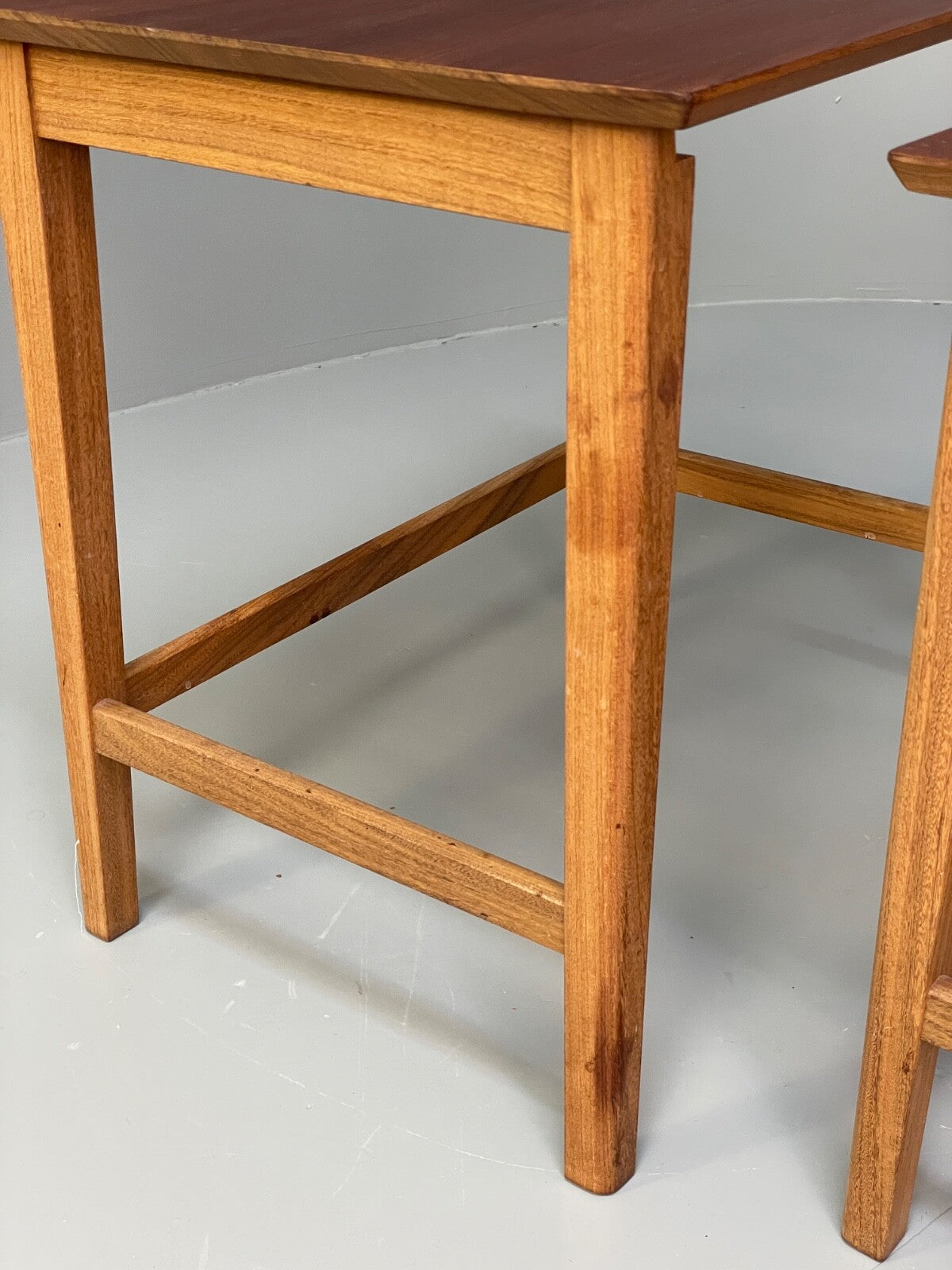 Vintage Solid Teak Nesting Tables Mid Century EB9755 MWOO - UKDK FURNITURE