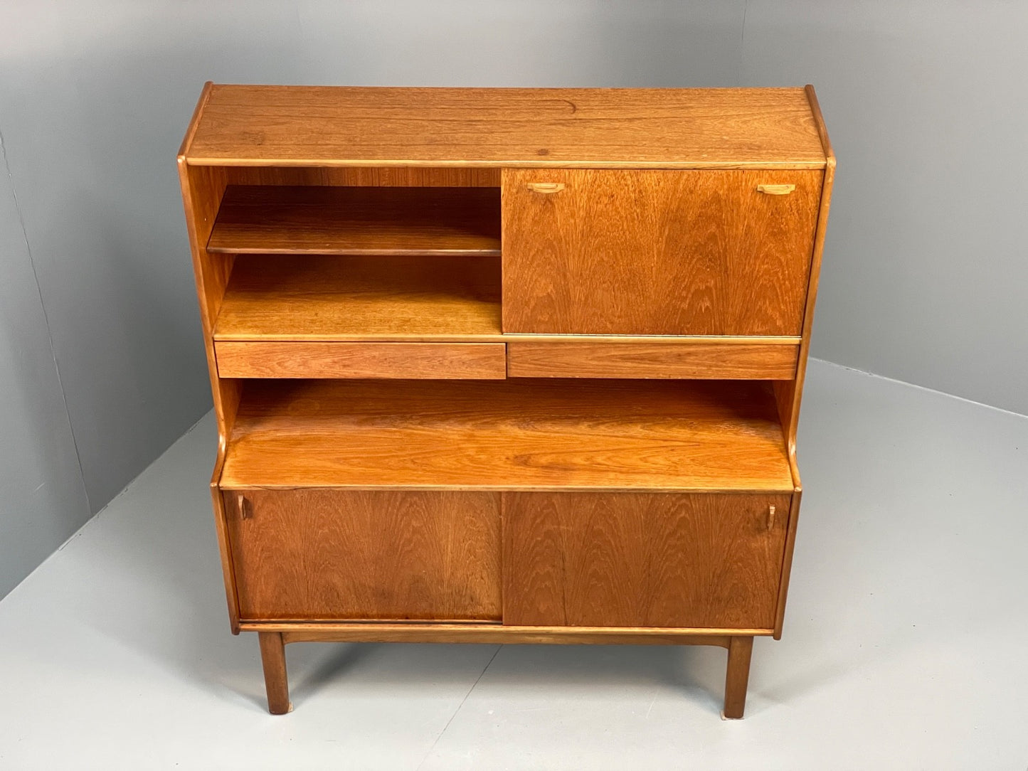 Vintage Nathan Teak Sideboard Highboard 1960s Mid Century Shelving  EB11046 MWOO2