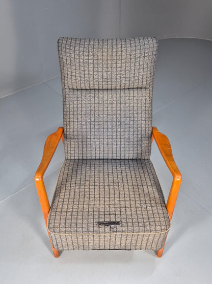 Vintage Swedish 1960s Lounge Chair Beech Open Frame Retro MCM EB9532 MNOR - UKDK FURNITURE