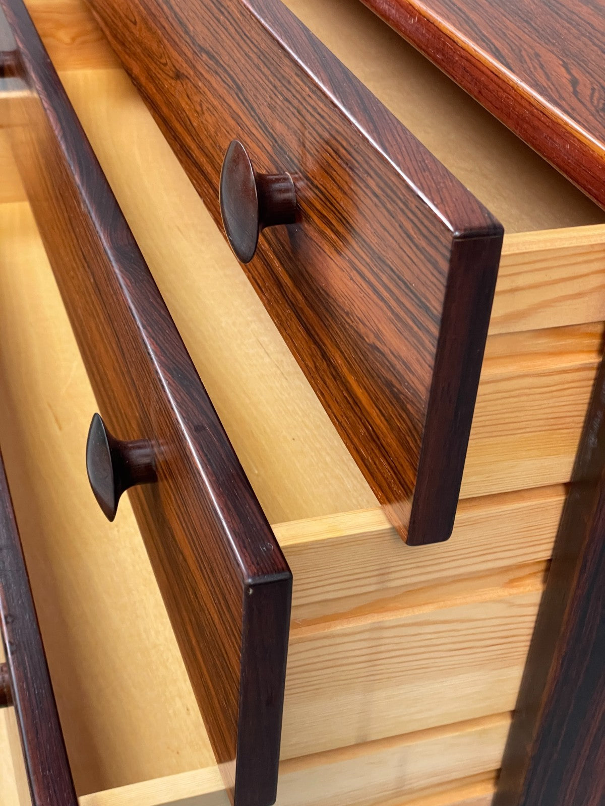 Vintage Chest Of Drawers - Danish 1970s Retro Curved Handles EB10833 MWOO8