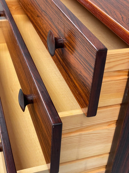 Vintage Chest Of Drawers - Danish 1970s Retro Curved Handles EB10833 MWOO8