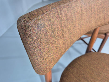 6 G Plan Round Seat Dining Chairs 1970s Retro MCM Original Fabric EB11613 MDIN15