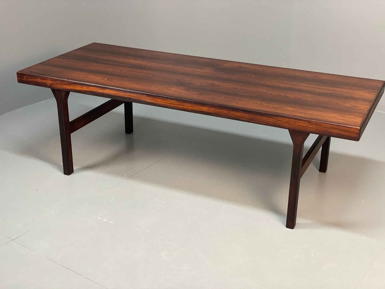 Vintage Danish Coffee Table - 1960s Mid Century By Dyrlund No Shelf EB10943 MWOO13