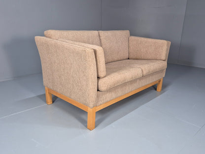Vintage Danish Mid Century 2 Seat Sofa Beige Wool 1970s EB9668 M2SS - UKDK FURNITURE