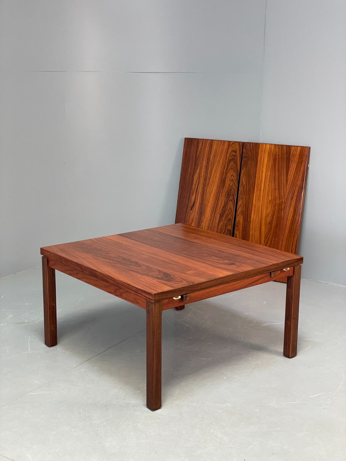 Vintage Danish Coffee Table Square Drop Leaf Extending Gansø Mobler EB10676 MWOO21