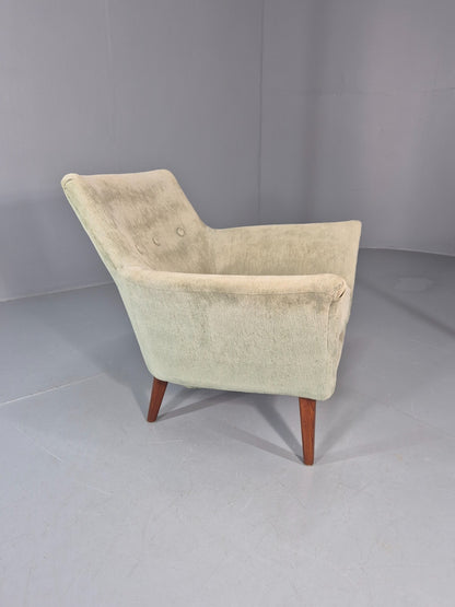 Mid Century Scandinavian Lounge Chair 1960s Retro Green  EB11090 MNOR8
