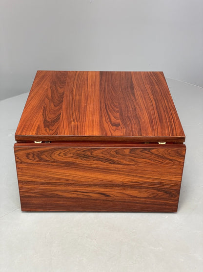 Vintage Danish Coffee Table Square Drop Leaf Extending Gansø Mobler EB10676 MWOO18