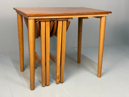 Midcentury Teak Nesting Tables Designed By Poul Hundevad EB8416 MWOO - UKDK FURNITURE