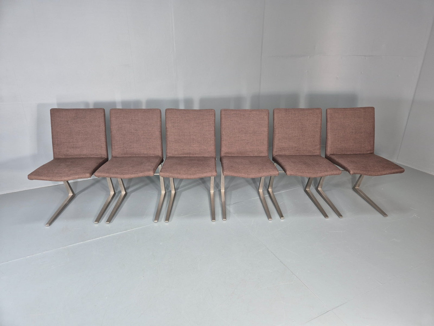 6 Vintage BoConcept Dining Chairs Mariposa Cast Alloy Frame EB11230 MDIN3