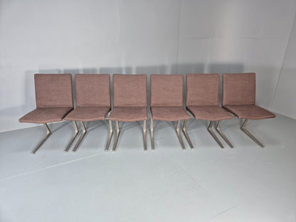 6 Vintage BoConcept Dining Chairs Mariposa Cast Alloy Frame EB11230 MDIN3