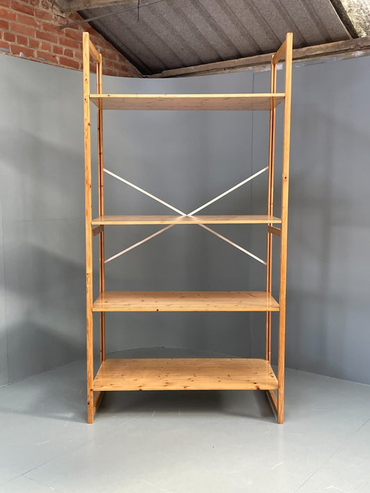 Lundia Pine Shelving System Vintage Adjustable Retro Scandi EB11856 MWOO1