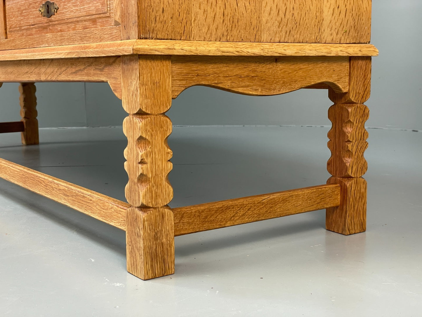 Vintage Solid Oak Sideboard - Henning Kjaernulf Style Danish 1970s EB10826 MWOO16