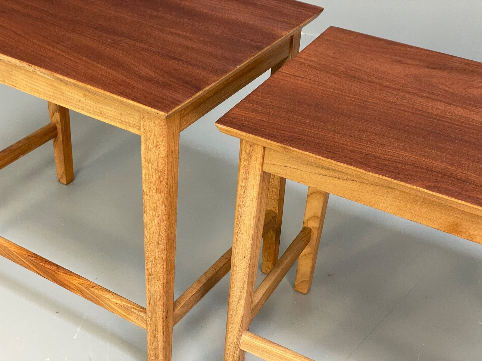 Vintage Solid Teak Nesting Tables Mid Century EB9755 MWOO - UKDK FURNITURE