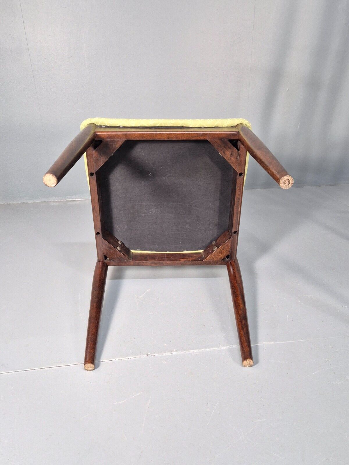 8 Vintage Danish Design Dining Chairs High back Hardwood Green 1970s EB9143 MDIN - UKDK FURNITURE