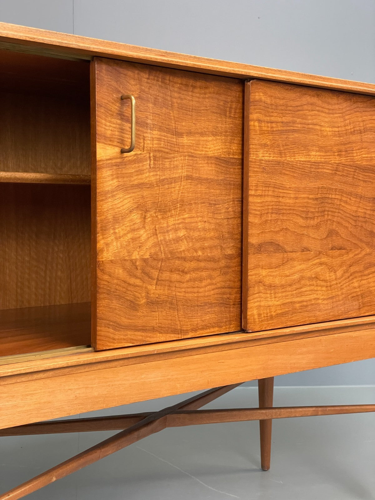 Vintage 1950s Sideboard Robert Heritage For Heals Mid Century Brass EB11676 MWOO10