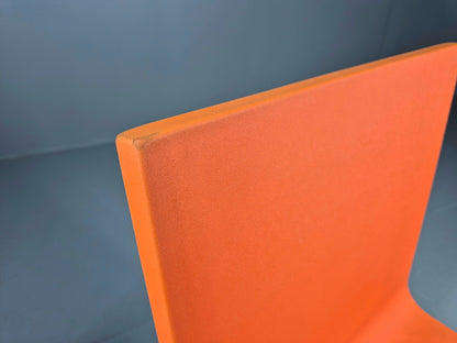 6 Orange Vitra Chairs By Maarten Van Severen Model .03 1990s EB11731 MDIN11