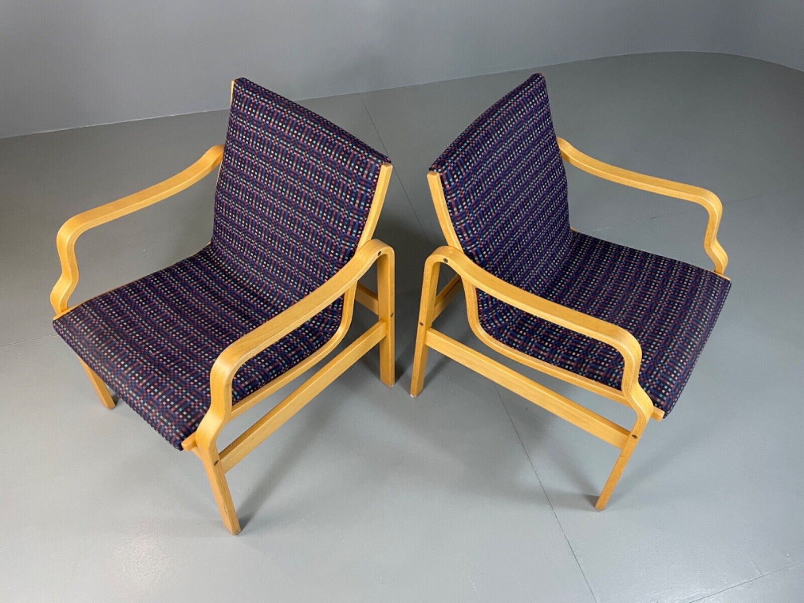 Two Farstrup Bentwood Chairs, Aalto Style, Retro, Vintage MCM EB4878 MBEN - UKDK FURNITURE