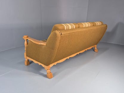 Vintage Danish Three Seater Settee Kjaernulf Style Oak Frame EB11313 M3SS18