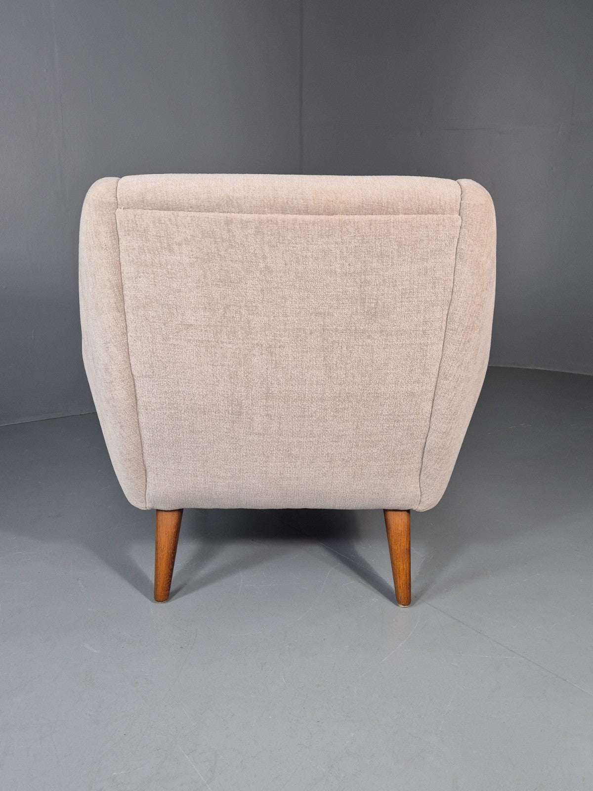 Vintage Danish Mid Century Lounge Chair Teak Frame New Upholstery EB11777 MNOR12